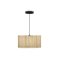 Komorebi Rectengular Pendant , oak/black