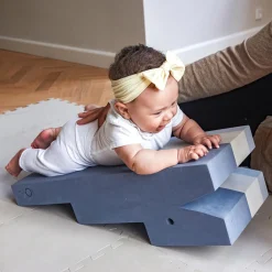 Krokodille L, cloudy blue