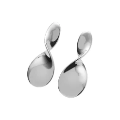 La Pausa Øreringe Small, forsølvet