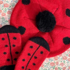 Ladybug Beret, barbados cherry