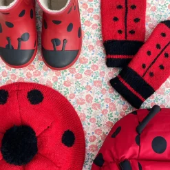 Ladybug Mittens, barbados cherry