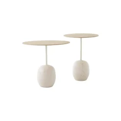 Lato Table LN8 Lounge Table, Crema Diva marble/oak