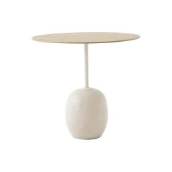 Lato Table LN9 Lounge Table, Crema Diva marble/oak