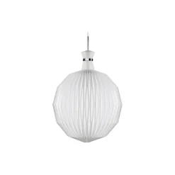 LE KLINT 101 pendel med standardskærm, hvid/rustfrit stål