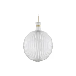 LE KLINT 101 pendel med standardskærm, hvid/messing