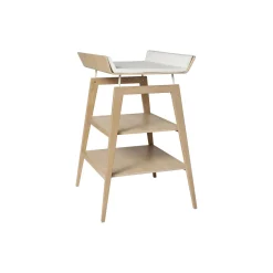 Leander Linea™ puslebord med skumhynde, oak