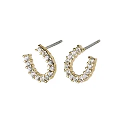 LEANNA Good Luck Crystal Øreringe, gold plated