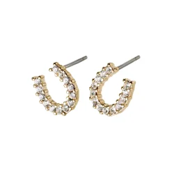 LEANNA Good Luck Crystal Øreringe, gold plated
