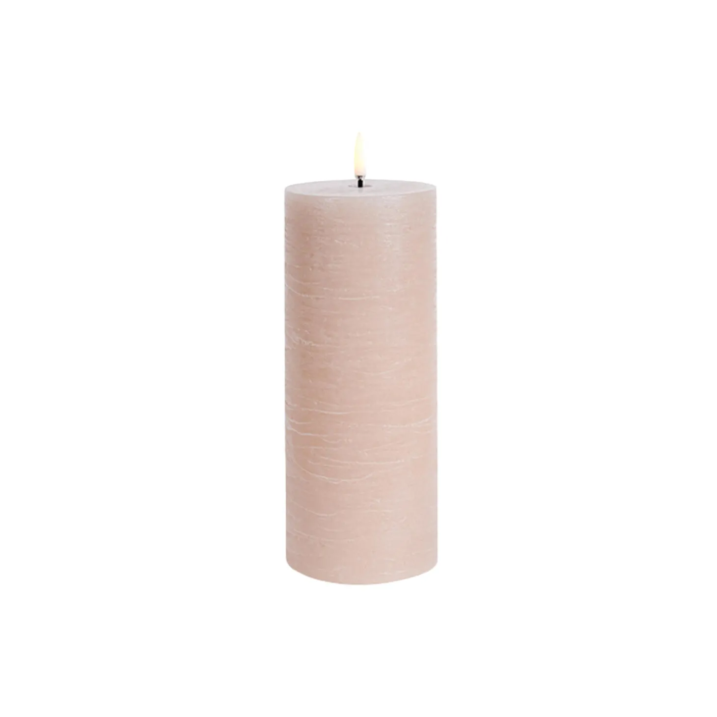 LED Pillar Candle 20 cm, beige