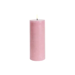LED Pillar Candle 20 cm, dusty rose