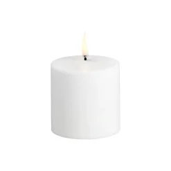 LED Pillar Candle 7 cm, nordic white