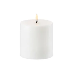 LED Pillar Candle 10 cm, nordic white