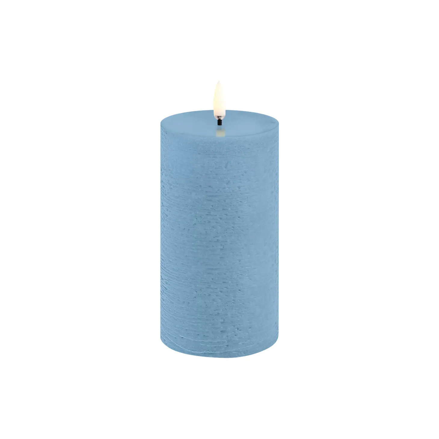 LED Pillar Candle 15 cm, sky blue