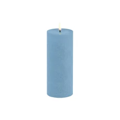 LED Pillar Candle 20 cm, sky blue