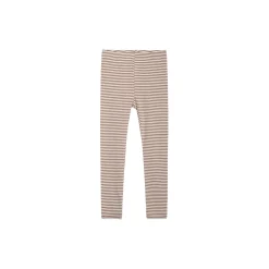 Leggings Stripe, almond/offwhite