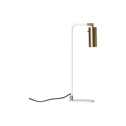 Lektor Table Lamp, white/brass