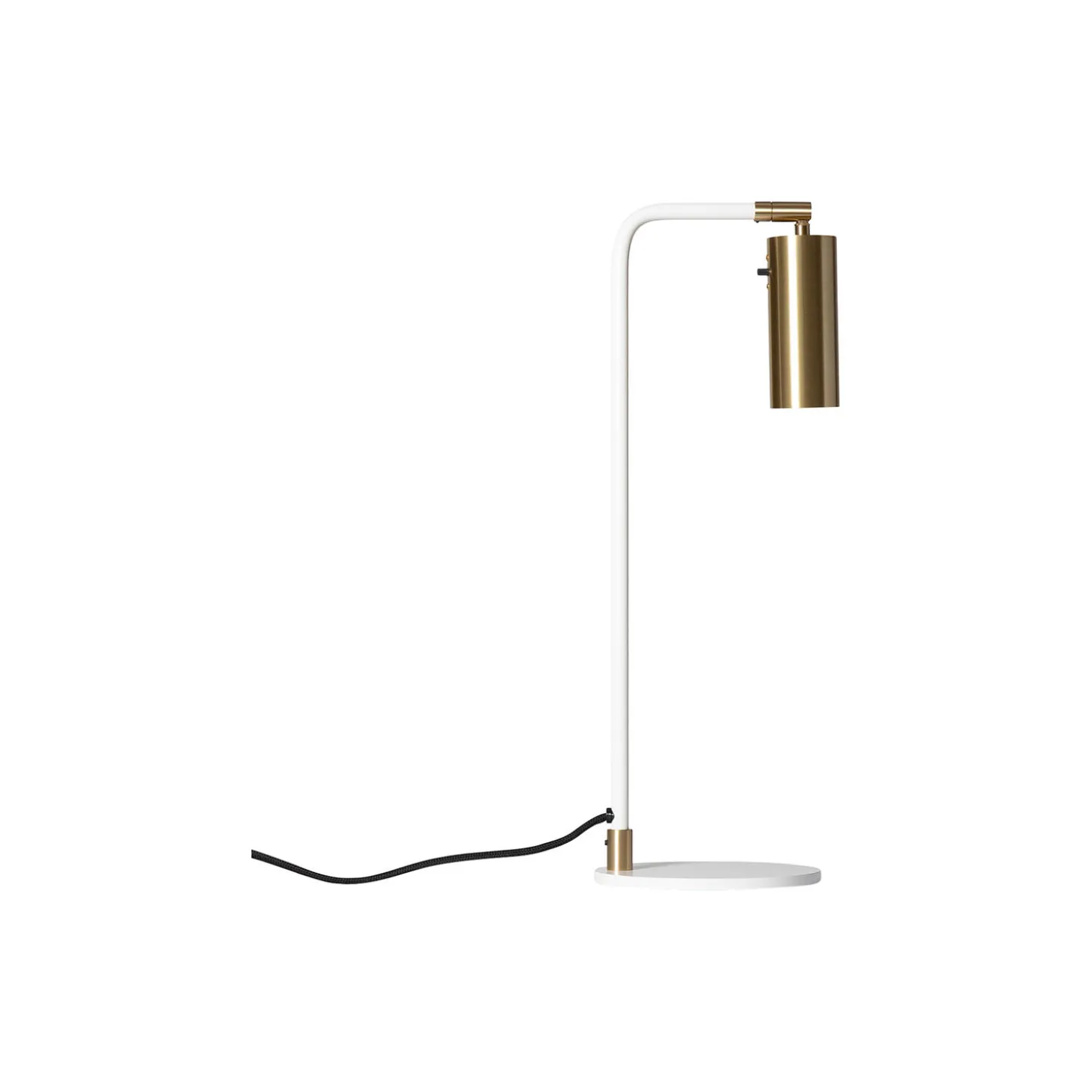 Lektor Table Lamp, white/brass