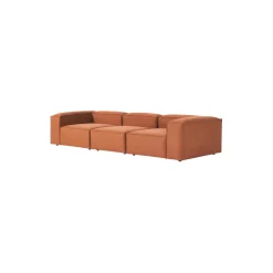Lennon modulær 4-pers. sofa, vævet terracotta
