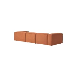 Lennon modulær 4-pers. sofa, vævet terracotta