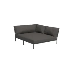 LEVEL2 Cozy højrevendt loungesofa, Basic dark grey