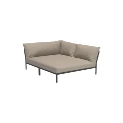 LEVEL2 Cozy højrevendt loungesofa, Sunbrella Heritage ash