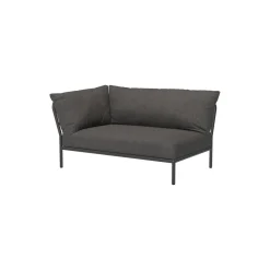 LEVEL2 venstrevendt loungesofa, Basic dark grey