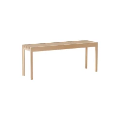 Lightweight Bench, white oiled oak