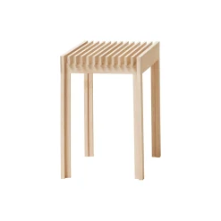 Lightweight Stool, white oiled oak