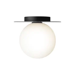 Liila 1 Large Wall Lamp, black/opal