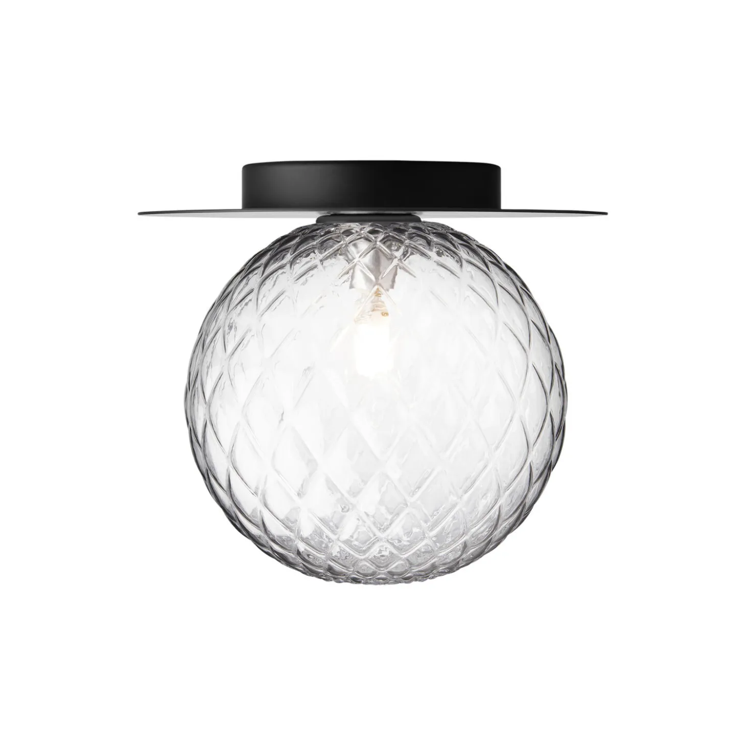Liila 1 Large Wall Lamp, black/optic clear