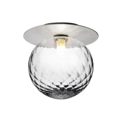 Liila 1 Large Wall Lamp, light silver/optic clear