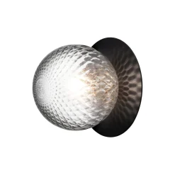 Liila 1 Medium Wall Lamp, black/optic clear
