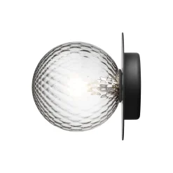 Liila 1 Medium Wall Lamp, black/optic clear