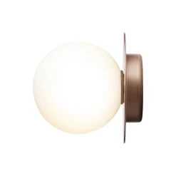 Liila 1 Medium Wall Lamp, dark bronze/optic clear