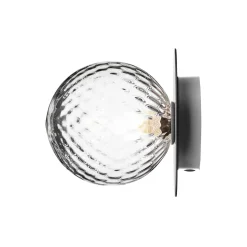 Liila 1 Medium Wall Lamp, light silver/optic clear