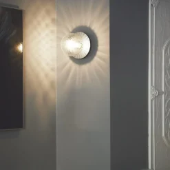 Liila 1 Medium Wall Lamp, light silver/optic clear