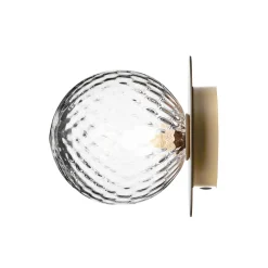 Liila 1 Medium Wall Lamp, nordic gold/optic clear