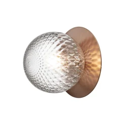 Liila 1 Outdoor Wall Lamp, dark bronze/optic clear