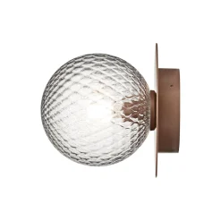 Liila 1 Outdoor Wall Lamp, dark bronze/optic clear