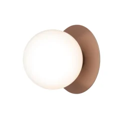 Liila 1 Outdoor Wall Lamp, dark bronze/opal