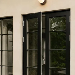 Liila 1 Outdoor Wall Lamp, dark bronze/opal