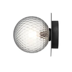 Liila 1 Outdoor Wall Lamp, black/optic clear