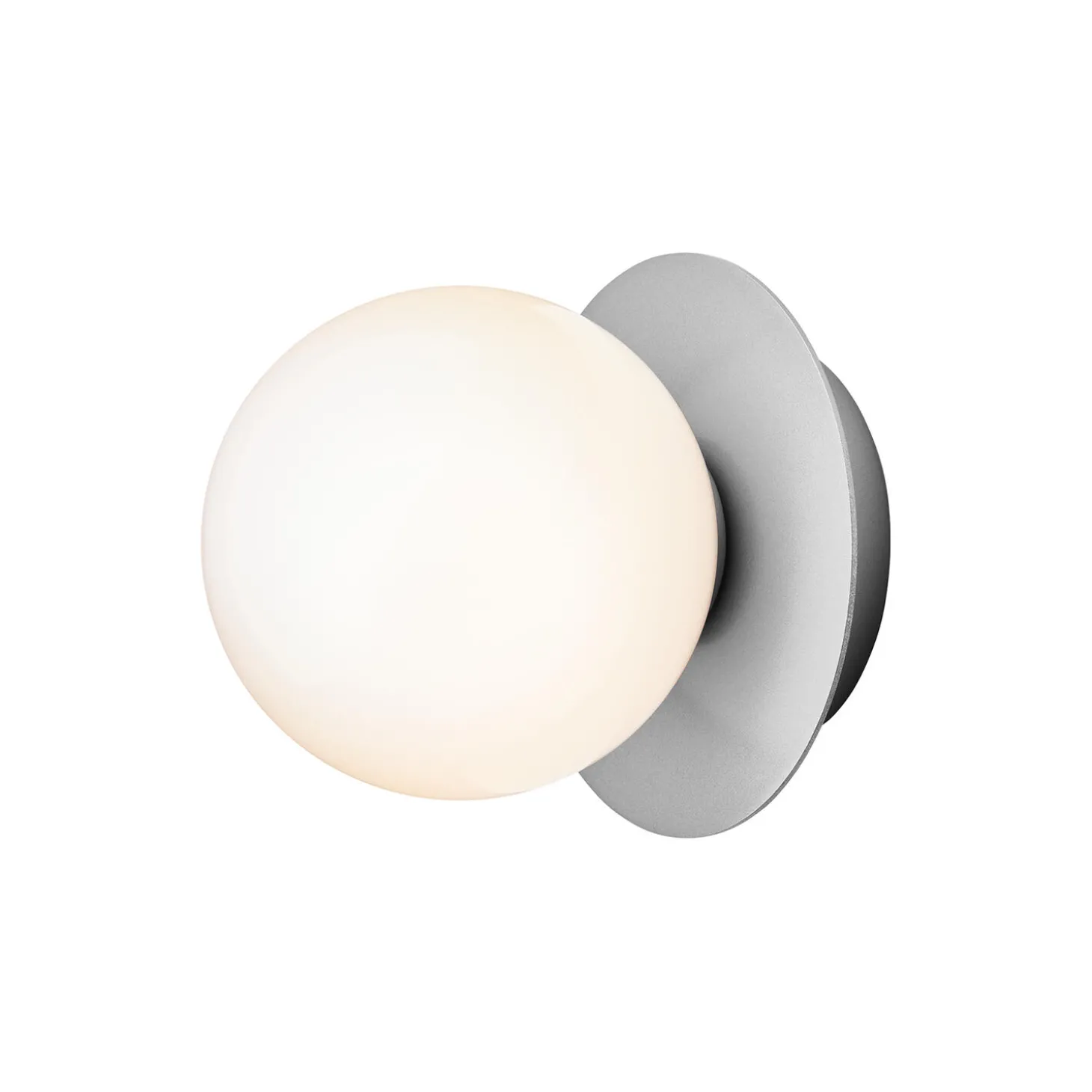 Liila 1 Small Wall Lamp, light silver/opal