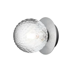 Liila 1 Small Wall Lamp, light silver/optic clear