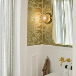 Liila 1 Small Wall Lamp, nordic gold/optic clear