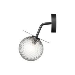 Liila Outdoor Wall Lamp, black/optic clear