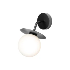 Liila Outdoor Wall Lamp, black/opal