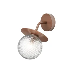 Liila Outdoor Wall Lamp, dark bronze/optic clear