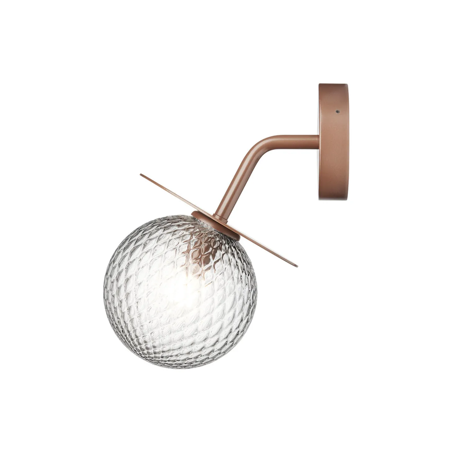 Liila Outdoor Wall Lamp, dark bronze/optic clear