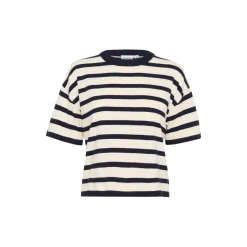 LikamSZ Striped Pullover, winter white nightsky stripe